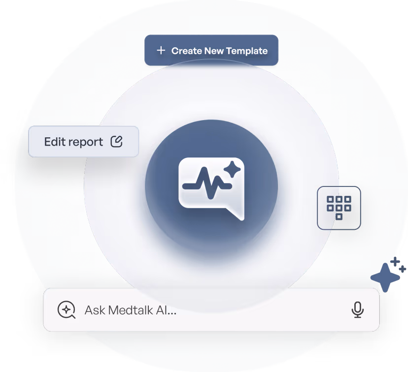 MedTalk AI assistant interface